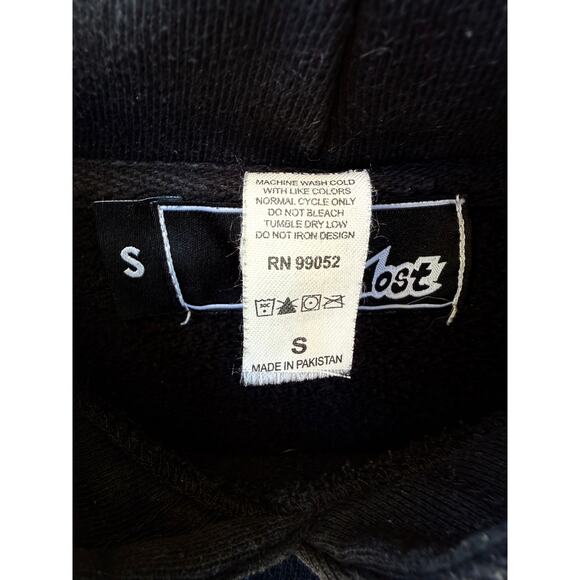 Lost Enterprises Liquor Graphic Hoodie Mens Small Black Surf Style - Picture 3 of 5